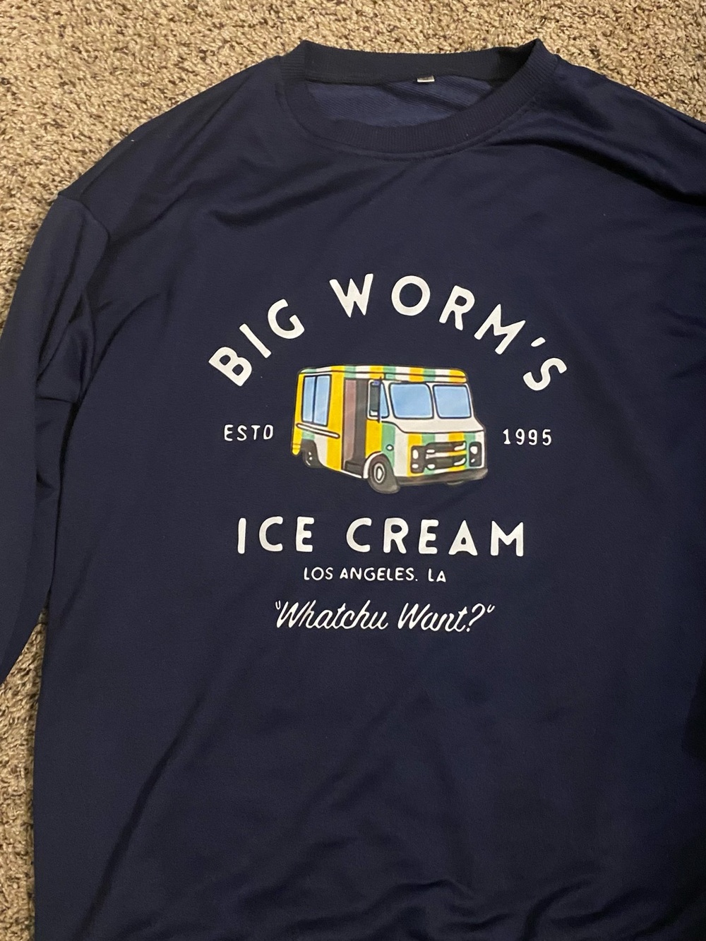Navy Graphic blue long sleeve